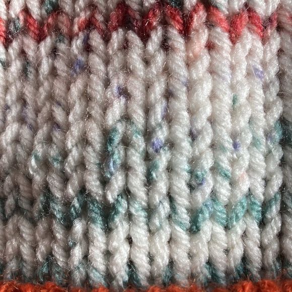 Hand Crochet beanie multi colored - Picture 4 of 9